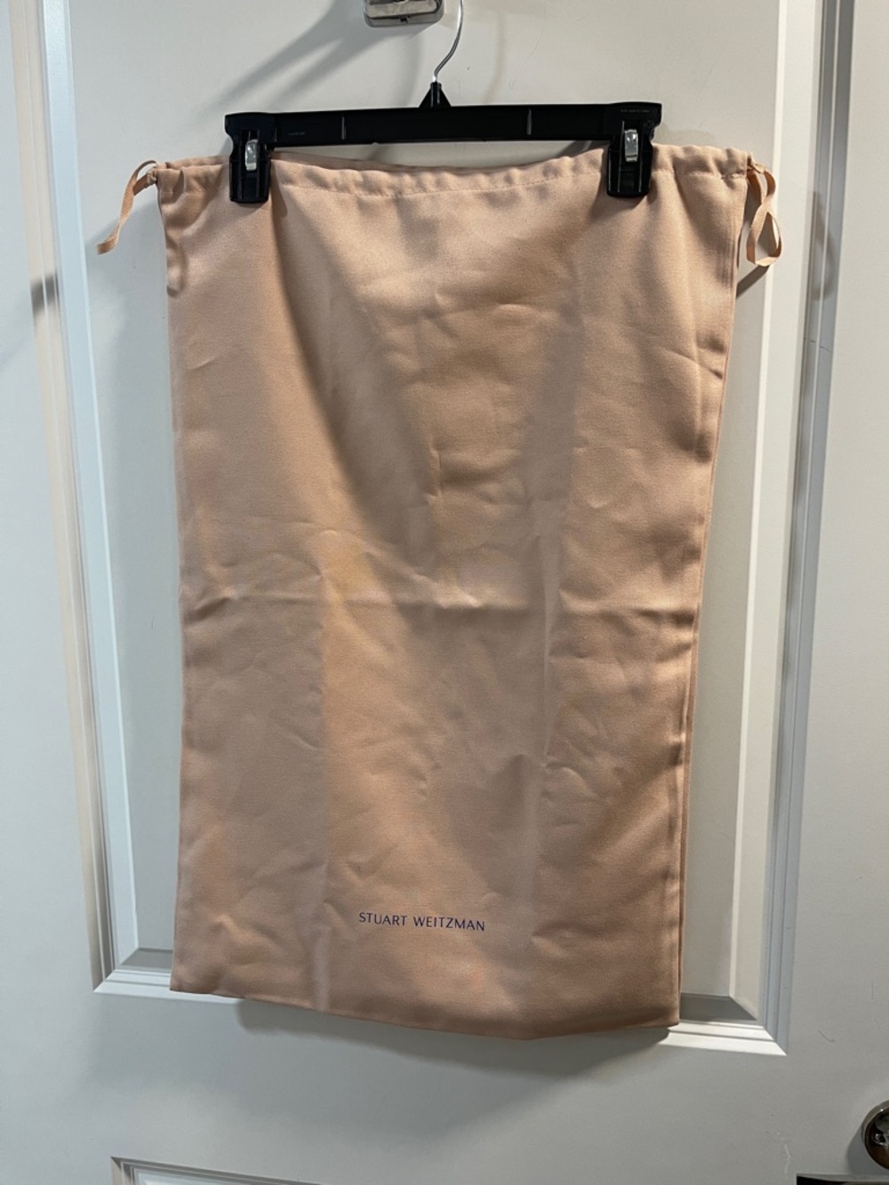Stuart Weitzman Dusty Pink Footwear Dust Bag with Drawstring - Picture 2 of 3